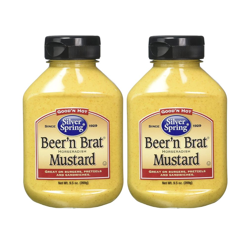 silver springs mustard beer & brat, 9.48 ounce (pack of 2) silver springs mustard beer & brat, 9.48 ounce (pack of 2)