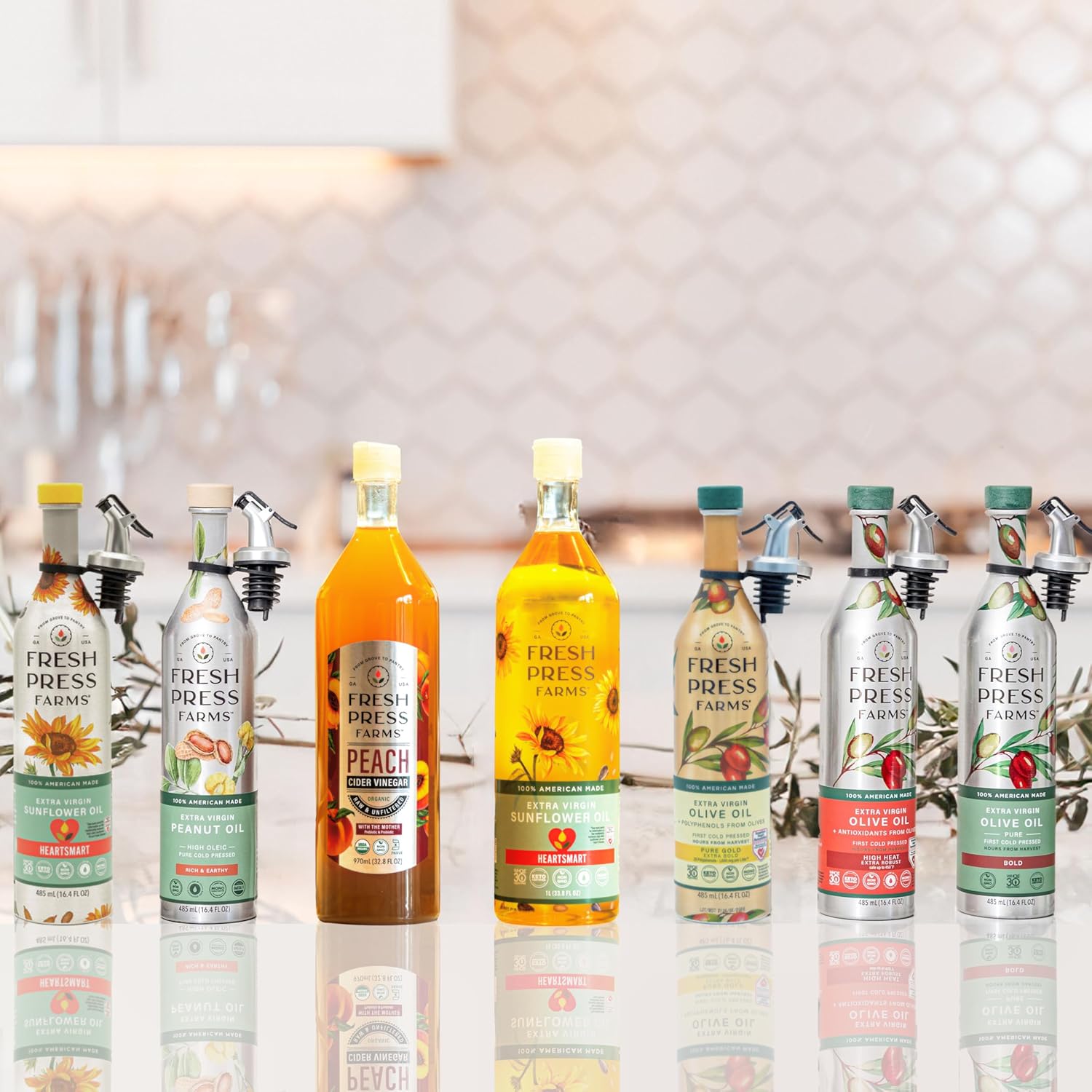 fresh press farms cold pressed extra virgin sunflower oil, 33.8 fl oz, high oleic, georgia grown, 100% american made, unrefined, certified whole30, non gmo, keto, paleo, gluten free fresh press farms cold pressed extra virgin sunflower oil, 33.8 fl oz, high oleic, georgia grown, 100% american made, unrefined, certified whole30, non gmo, keto, paleo, gluten free