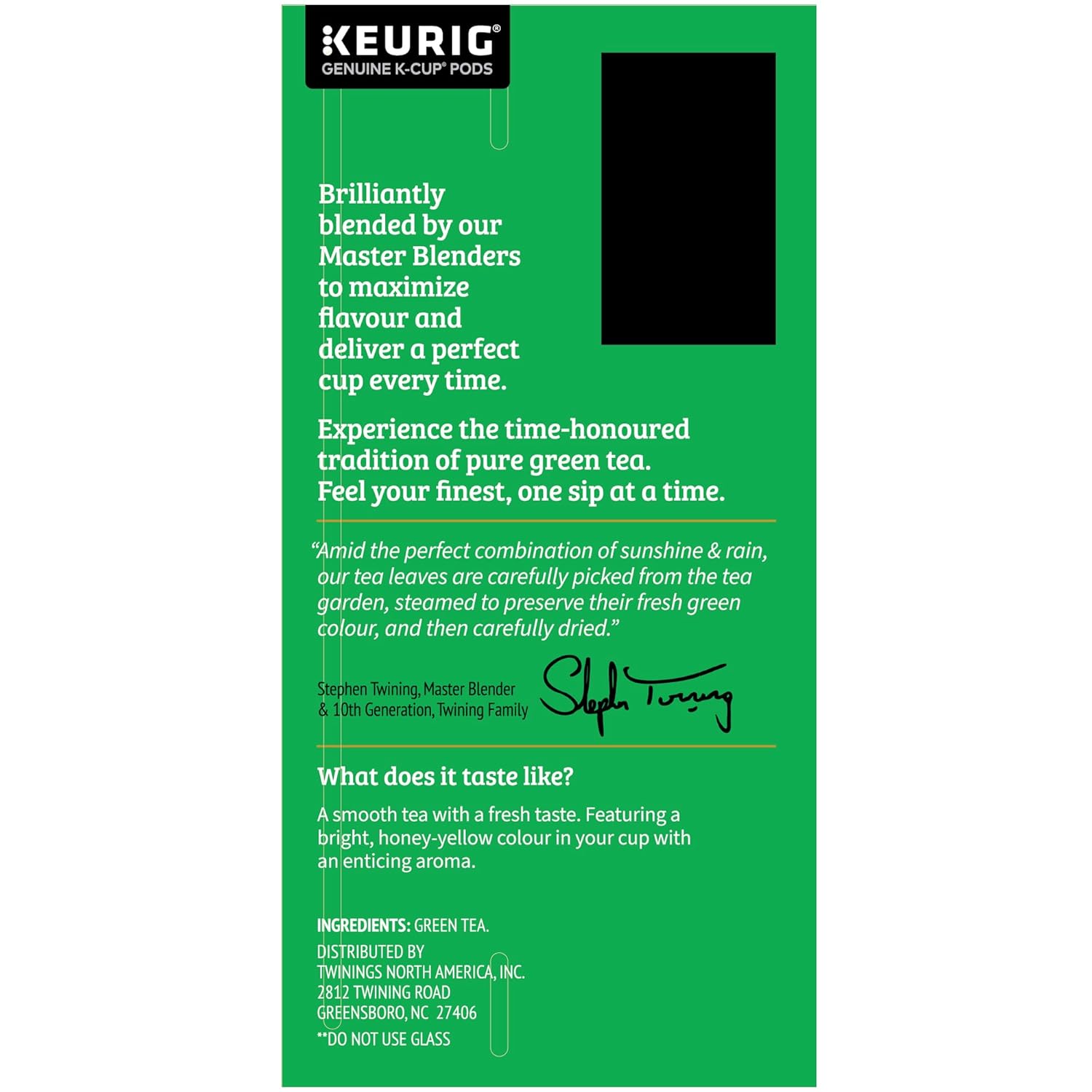 twinings pure green tea k cup pods for keurig, 24 count (pack of 2), smooth flavour, enticing aroma, caffeinated, enjoy hot or iced twinings pure green tea k cup pods for keurig, 24 count (pack of 2), smooth flavour, enticing aroma, caffeinated, enjoy hot or iced